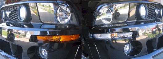 Mustang Clear Corners Before and After